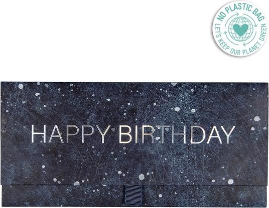 Immagine prodotto Artebene Geschenkumschlag Happy Birthday nachtblau (11 x 23 cm, 1x)