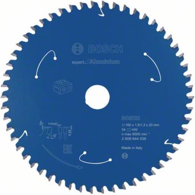 Actual product image Bosch Professional Zubehör Cordless circular saw blade Expert for Aluminium, 210 x 2/1.4 x 30, 66 teeth