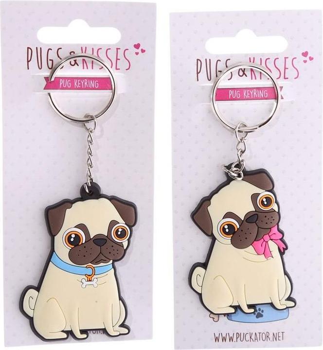 Actual product image Roost Keychain Pug KEY48