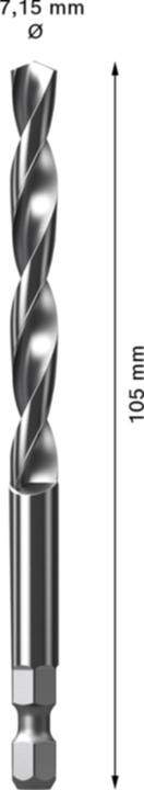 Productafbeelding Bosch Professional Zubehör Middenboor (7,15 millimeter)