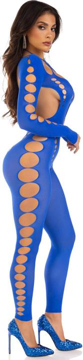 Productafbeelding Leg Avenue Roekeloze Enkel Bodystocking Royal Blauw (Eén maat voor iedereen)