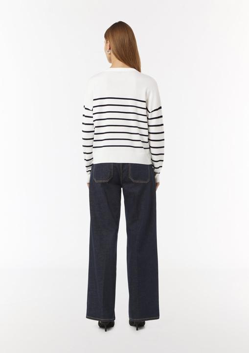 Produktbild Comma Strickpullover Strickpullover mit Strukturstreifen (32)