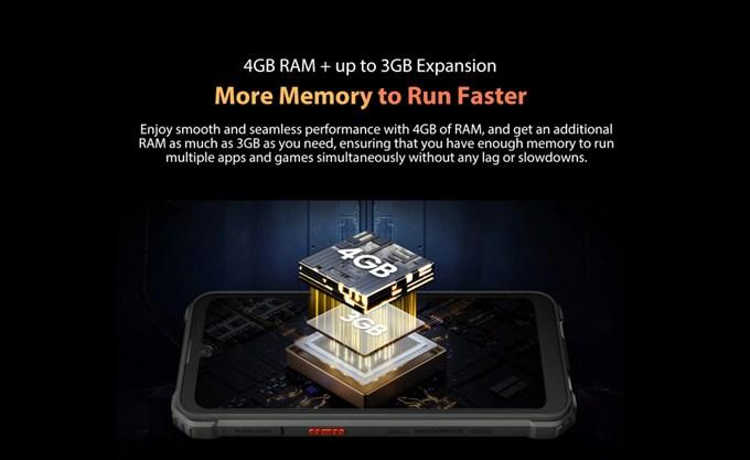 Actual product image Blackview BV5300 Pro (64 GB, Black, Green, 6.10", Dual SIM, 4G)