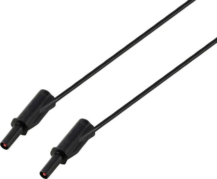 Voltcraft MSB-532 Messleitung 4mm 2 m Schwarz 2,5mm² CAT IV 600V 32 A