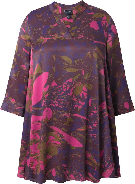 Image du produit Ulla Popken Tunique, manches 3/4. Col cygne et décolleté V. Coupe évasée (50, 52)