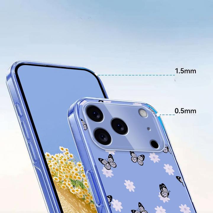 Immagine prodotto Cover-Discount iPhone 17 Pro - Silikon Gummi Hülle Blumen (Apple iPhone 17 Pro)