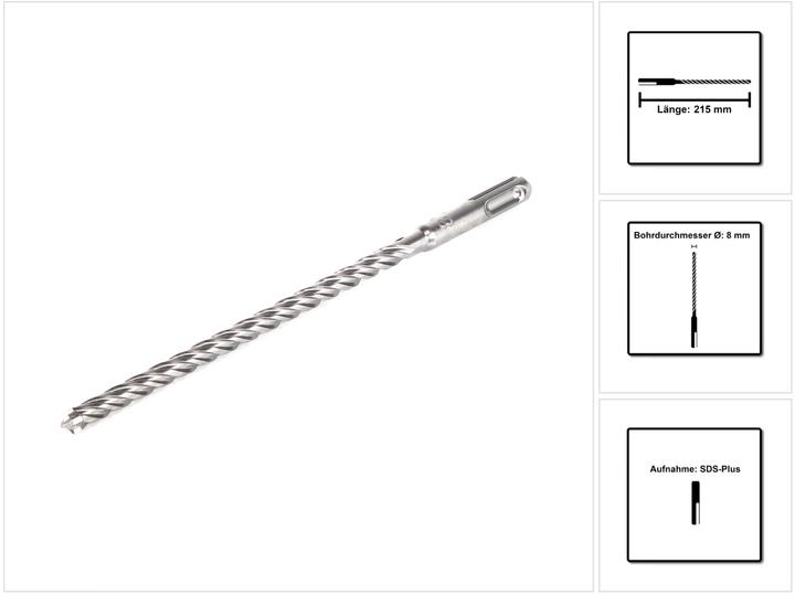 Produktbild Makita NEMESIS 2 Hammer und Stahl Beton Bohrer SDS-Plus 8x215 ( B-58110 ) (8 Millimeter)