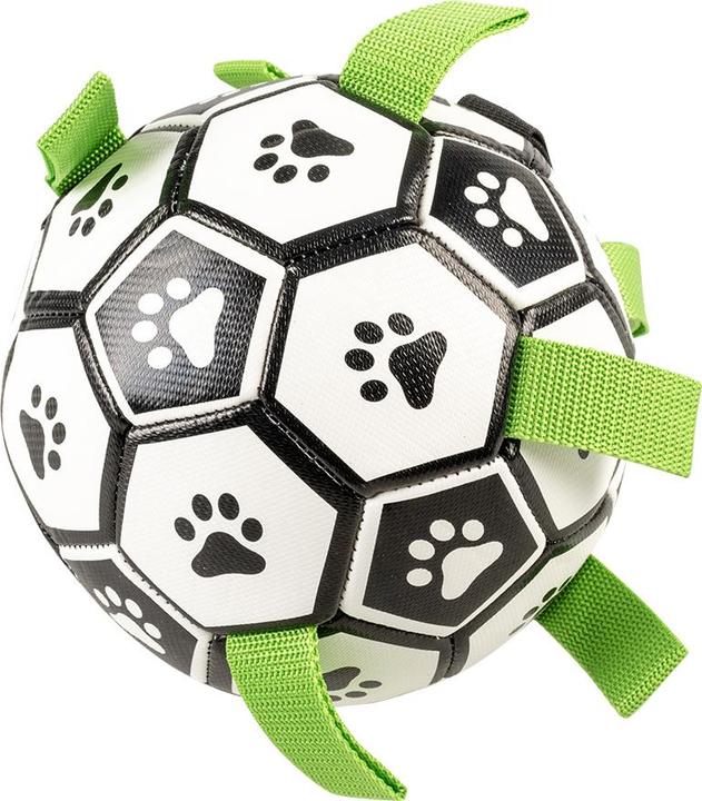 Duvoplus Ballon de football pour chien, Ø 15 cm (Jouet de balle pour chiens)