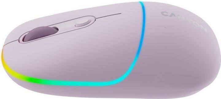Actual product image Canyon MW-22, 2in1 wireless optical mouse Bluetooth / Wireless USB, 800/1200/1600 DPI, 4 print, pink (Wireless)