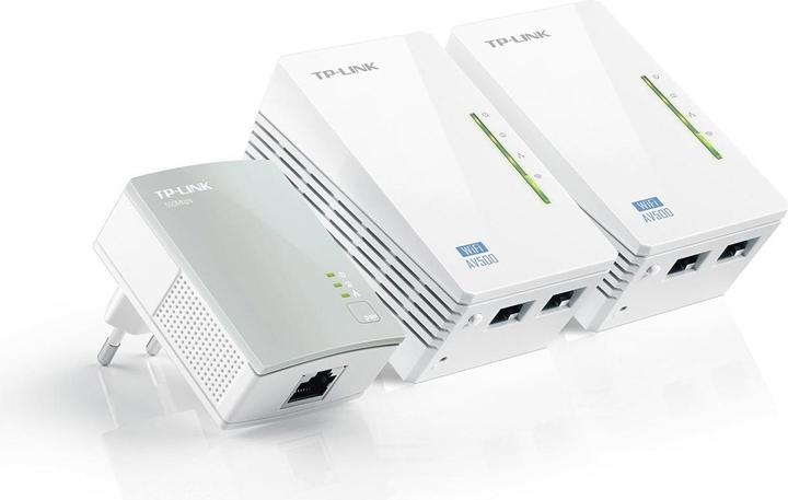 Image du produit TP-Link TPLINK TL-WPA4220TKIT AV600 2-PORT POWERLINE WIFI E LAN (KIT DA 3) (600 Mbit/s)