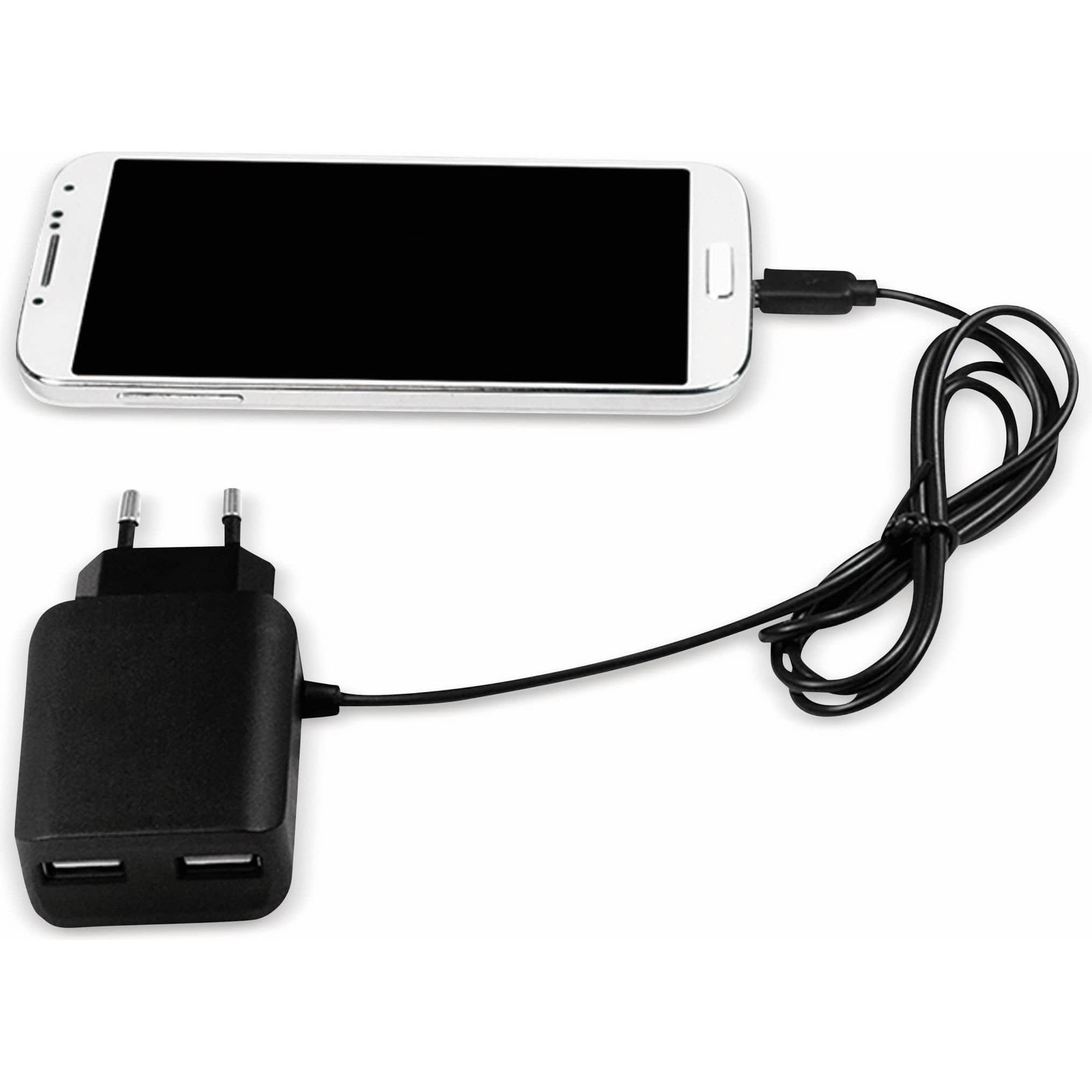 Thumbnail - LogiLink USB Steckdosenadapter (10.50 W), USB Ladegerät, Schwarz