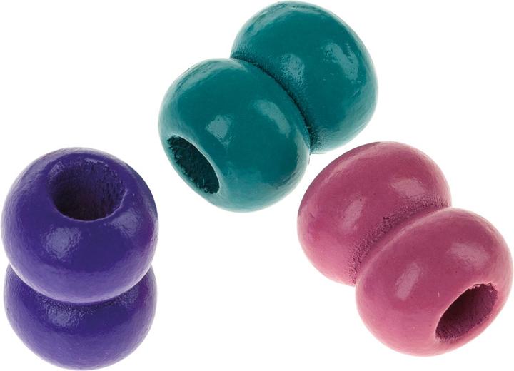 Actual product image Rico Design Wooden beads macramé rainbow colors, 24 pieces