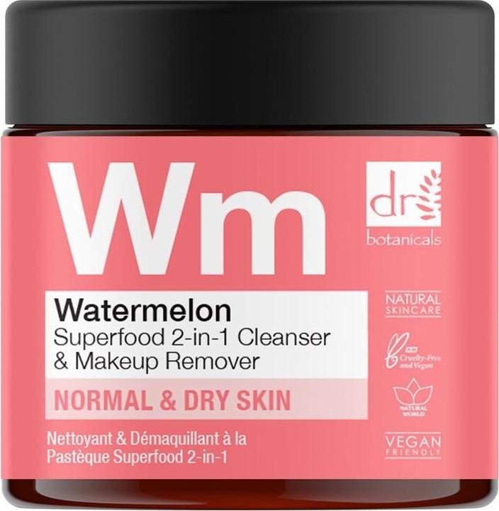 Produktbild Dr Botanicals WATERMELON SUPERFOOD 2-in-1 cleanser & makeup remover 60 ml (Make-Up Entferner, 60 ml)