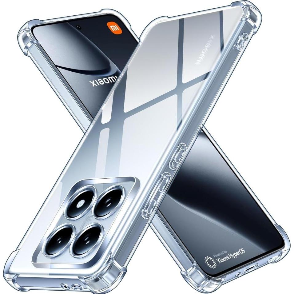Thumbnail - Screenguard Crystal Soft Airbag Bumper (Xiaomi 14T Pro), Smartphone Hülle, Transparent