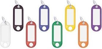 Actual product image Wedo Key ring 18 mm with ring, blue, 100 pieces