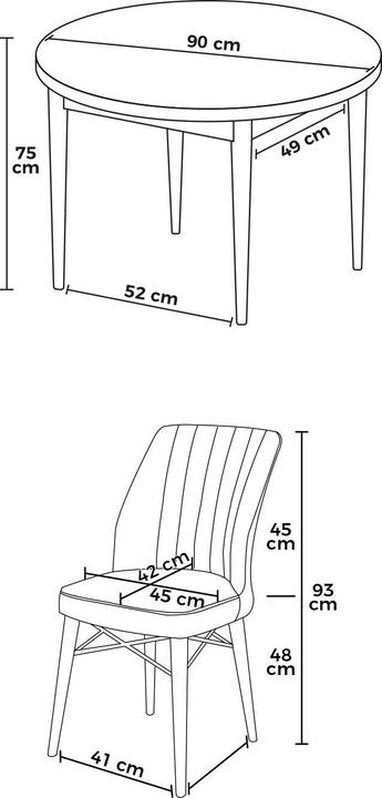 Image du produit Hanah Home Rox Dining TableChairs Set