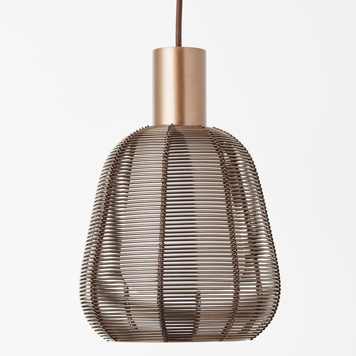 Actual product image Brilliant Wallace Pendelleuchte 3-flammig Kaffee dunkel Mass: 120x85 (E27)