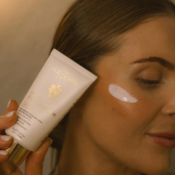 Actual product image Eco by Sonya Glory Veil Face Sunscreen Lotion (SPF 50)