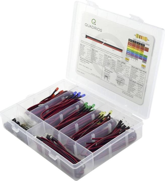 Produktbild Quadrios LED-Sortiment Rot, Grün, Gelb, Blau, Kaltweiss, Warmweiss 20 m