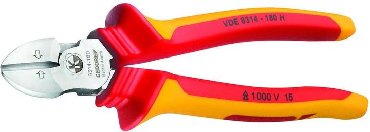 Actual product image Gedore VDE 8314180 VDEPowerSide cutters VDE Insulation of sleeves (185 mm)