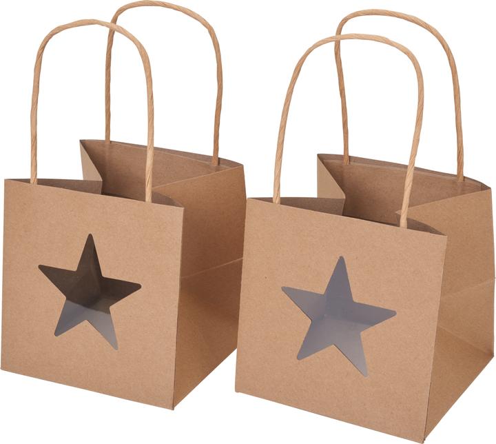 Produktbild VBS Kraftpapiertüte Stern, 2 Stück (2x)