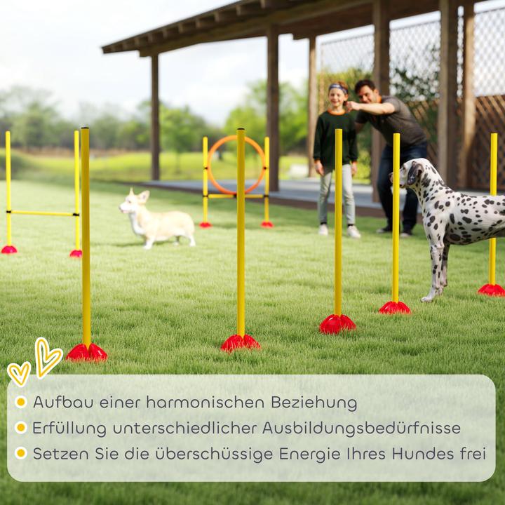 Produktbild PawHut Hund Agility Set Kunststoff Gelb (Agility)