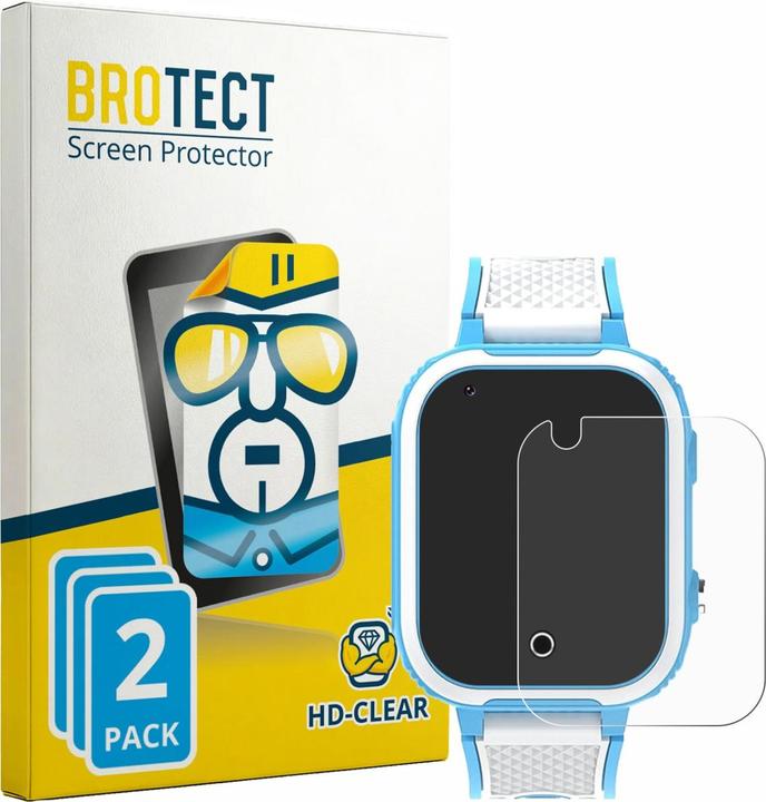 Produktbild BROTECT Schutzfolie für Olivfant Kids Smartwatch 1.44" Displayschutz Displayschutzfolie Folie Klar