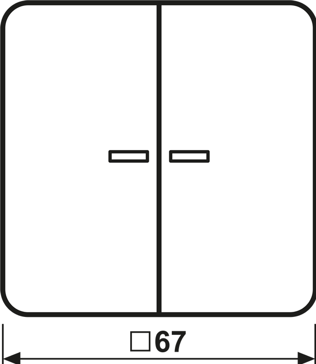Immagine prodotto JUNG CD10921STRFBR Pulsante KNX RF