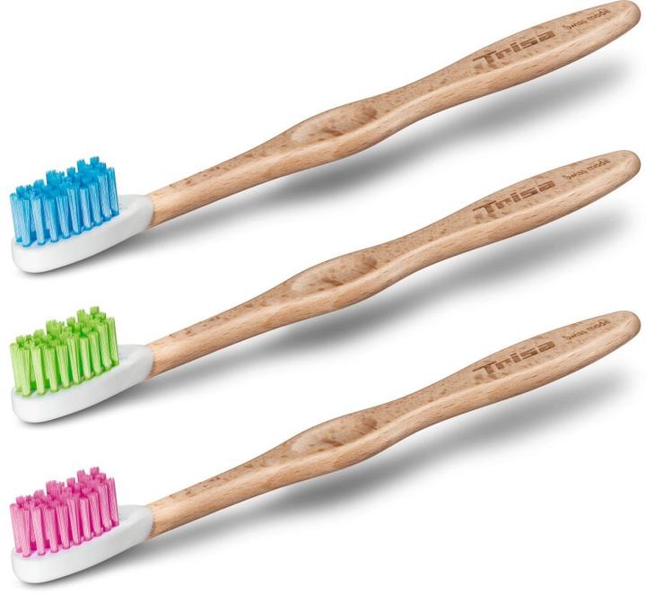 Actual product image Trisa Manual toothbrush Natural Clean Young Soft assorted (Soft, 1 x)