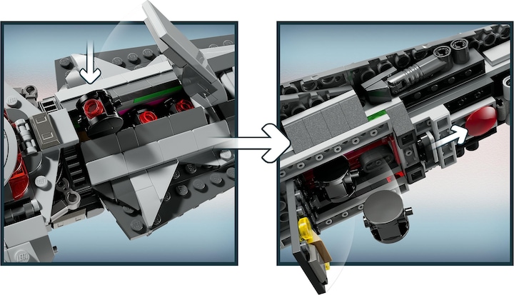 Actual product image LEGO Darth Mauls Sith Infiltrator (75383, LEGO Star Wars)