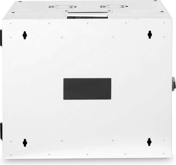 Actual product image Digitus Wall Mounting Cabinet Unique Series - double sectioned, pivoted (9 RU, 19 inch rack)