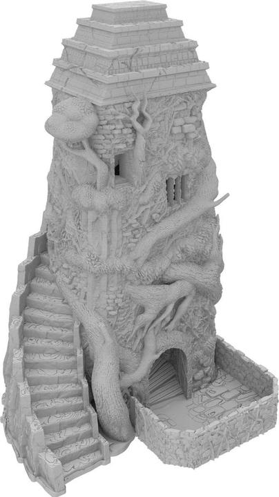 Produktbild Feldherr Fates End Würfelturm Centaur grau, 3D gedruckt, Kunststoff, 22cm (Kunststoff)