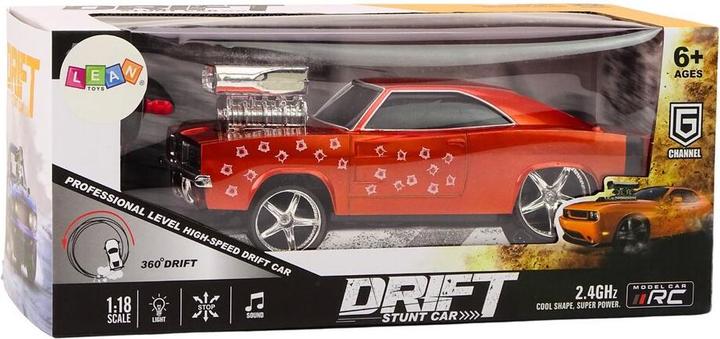 Image du produit Lean Toys Auto R/C 1:18 Drift 360 Lichtton rot