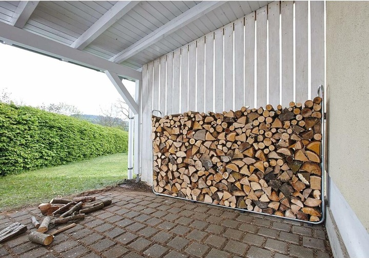 Actual product image wolfcraft Modular XXL Stacking Aid for Firewood (3 x 39.5 x 115 cm)