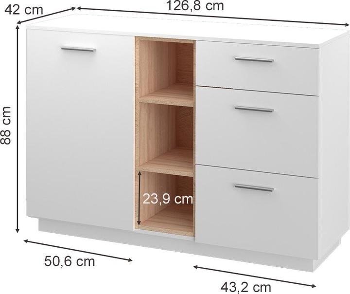 Produktbild Vicco Beatrice (127 x 42 x 88 cm)