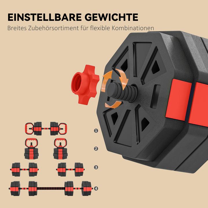 Actual product image SportNow Hanteln Set Kunststoff, Sand Rot