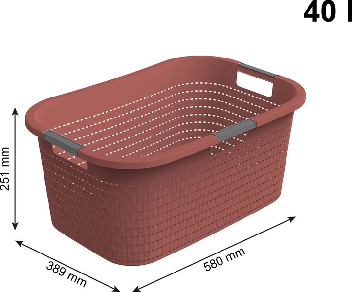 Produktbild Rotho 3er Set Country Wäschekorb 40l 3tlg. (40 l)