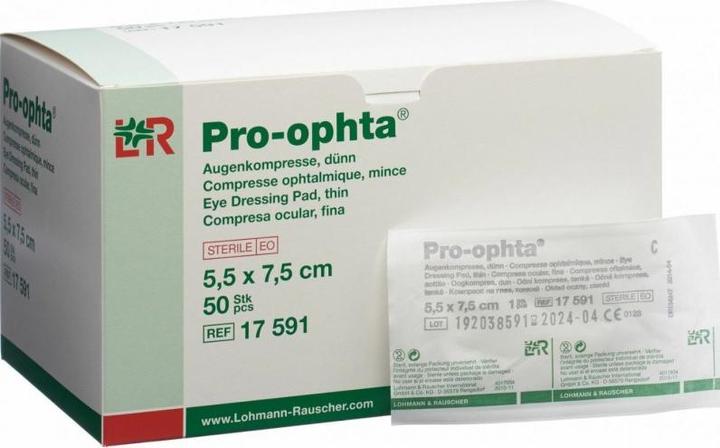 Actual product image Pro Ophta Pro-ophta Augenkompressen 5.3x6.6cm
