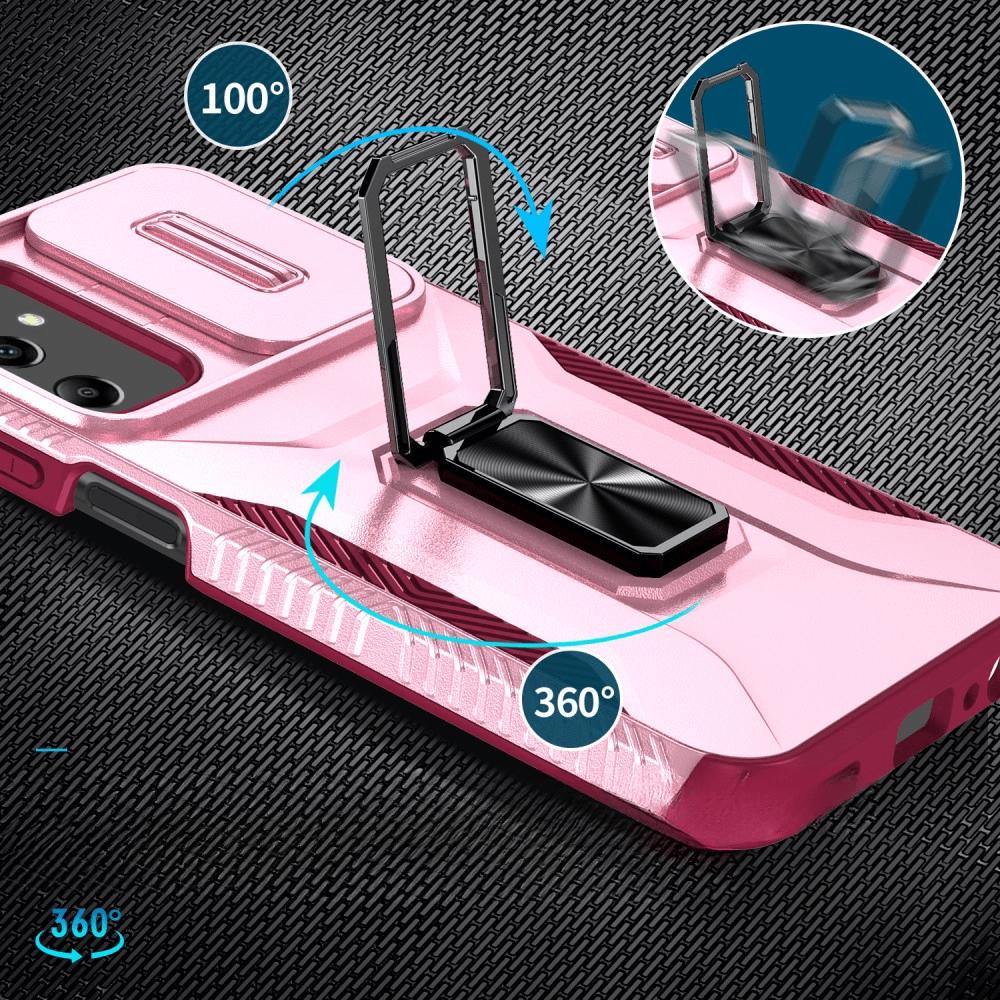 Thumbnail - Cover-Discount Galaxy A25 5G - Armor Case mit Kickstand (Samsung Galaxy A25 5G), Smartphone Hülle, Rot