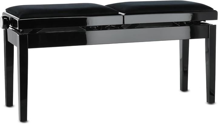 Actual product image Gewa Deluxe Double Piano Bench with Elegant Design, Sturdy Construction, and Adjustable Height