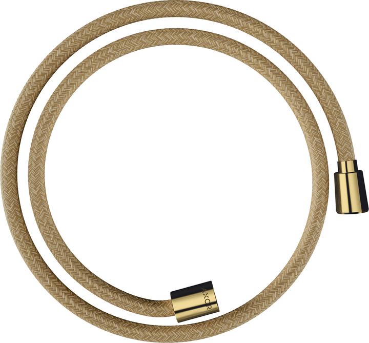 Actual product image hansgrohe AXOR ShowerSolutions textile shower hose, 1250mm, conical and cylindrical nut, 28227 (125 cm)