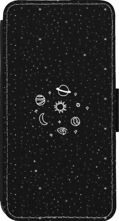 Image du produit PhoneLook Coque Wallet noir Space Doodle (Apple iPhone 14 Pro)