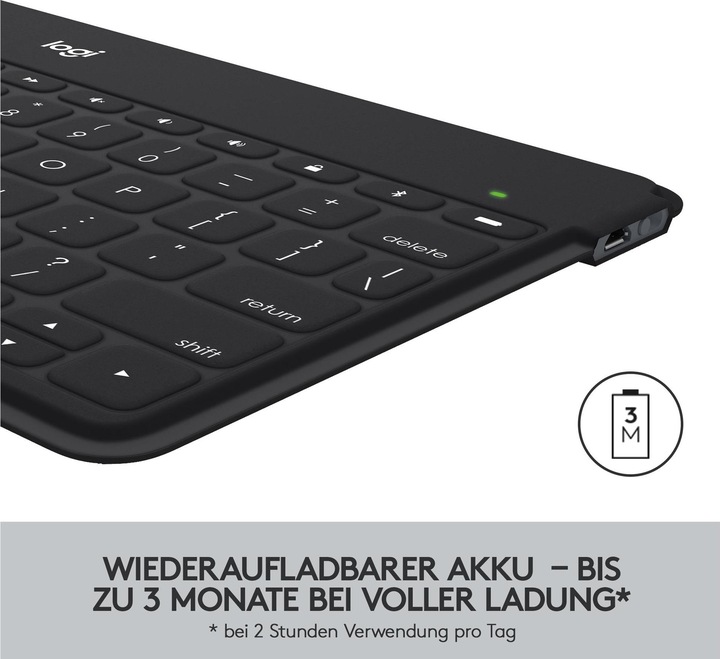 Immagine prodotto Logitech Keys-To-Go (CH, Senza fili)
