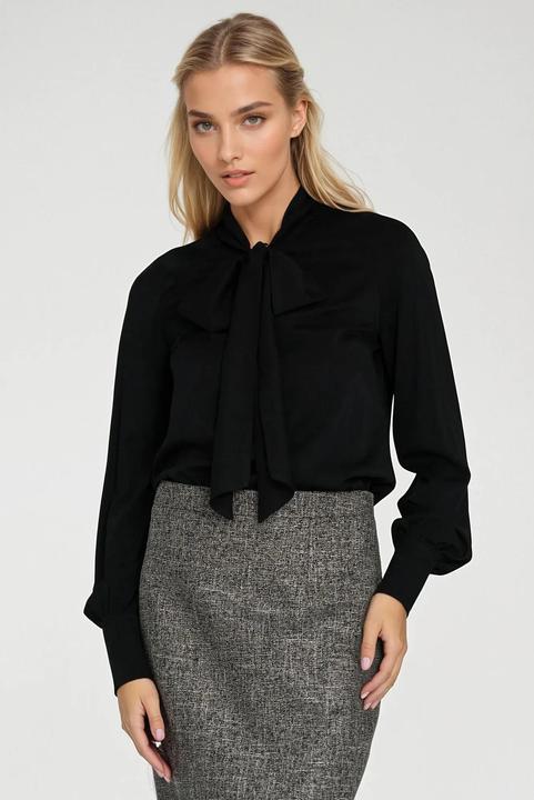Actual product image Nife Women's viscose blouse with belt (40)