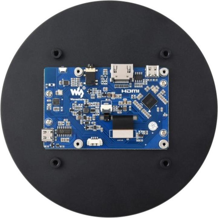 Actual product image WaveShare 5inch HDMI Capacitive Touch Display Round 1080x1080
