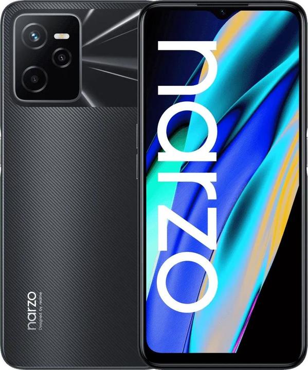 Produktbild realme Narzo 50A Prime 64GB Flash Black (16.7cm (6.6 ") IPS LCD screen, Android 11, 50MP triple camera (64 GB, Flash black, 6.60", Dual SIM, 4G)