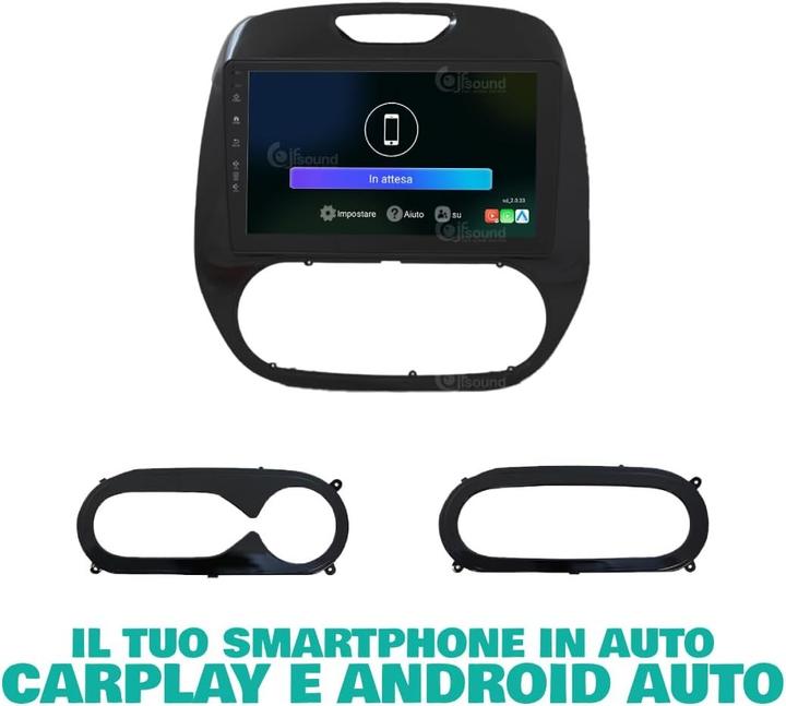 Produktbild JFSound Renault Captur 2013-2016 Android GPS Bluetooth WiFi USB DAB+ Touchscreen Carplay Android Auto