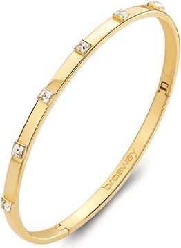 Brosway Elegant Gold Plated Solid Bracelet For Women With You Bwy59