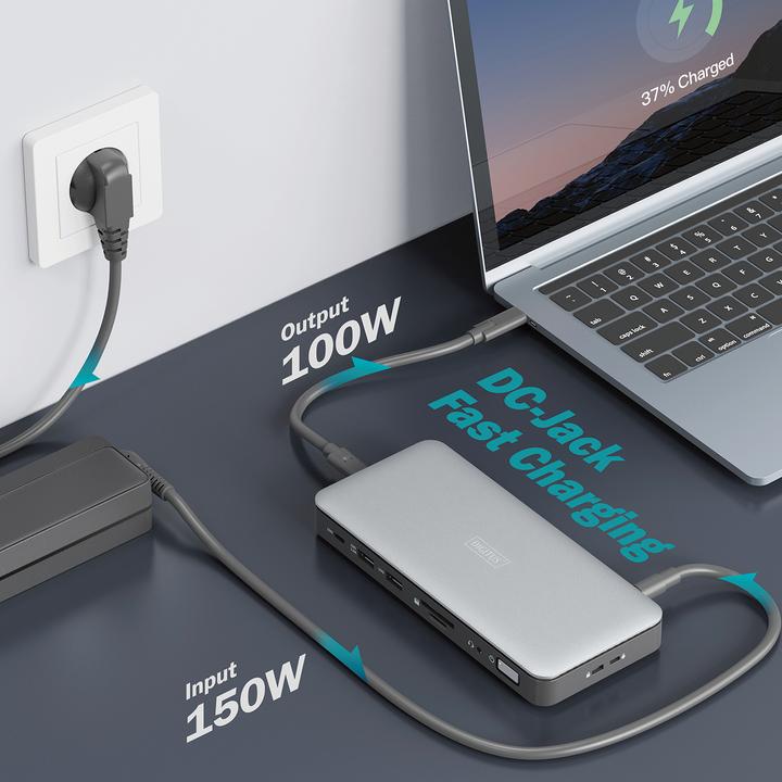 Image du produit Digitus Station d'accueil USB-C, 11 ports (USB-C, 11 ports)