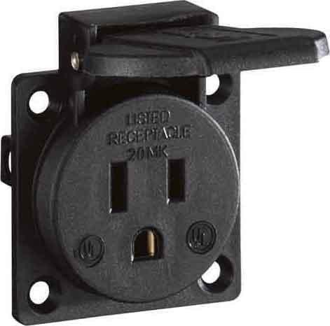 Actual product image ABL Receptacle USA / Canada, blue, 125 V/15 A